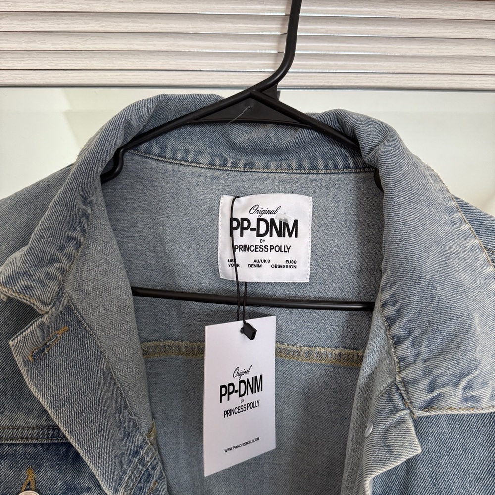 Princess Polly Oversized Denim Jacket NWT - Picture 7 of 10